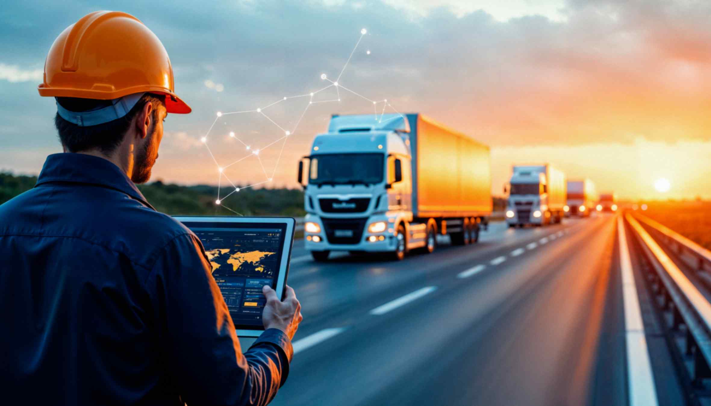 Jpeg Optimizer Logistics Professional Overseeing Trucking Fleet